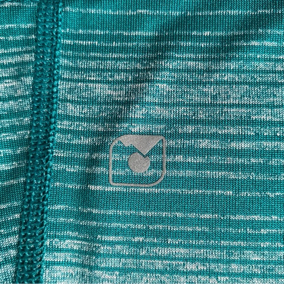 Eastern Mountain Sports Techwick Shirt Size Large Aqua Green Short Sleeve Sporty - Picture 8 of 14